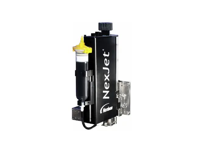 Hệ thống phân phối máy bay phản lực ASYMTEK NexJet NJ-8 với hộp mực phun ReadiSet.